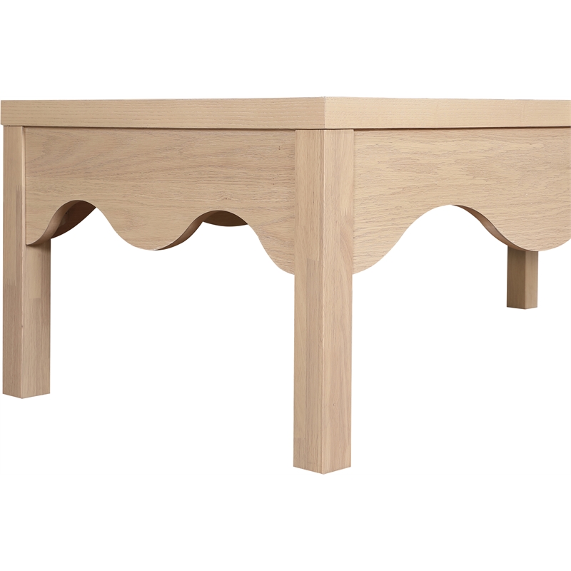 Meridian Furniture Fiora Natural Oak Veneer Coffee Table