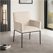 Meridian Furniture Reeves Beige Chenille Fabric Dining Chair (Set of 2)