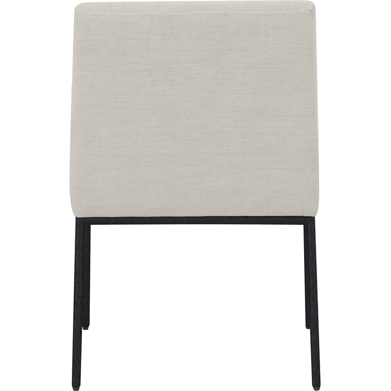 Meridian Furniture Reeves Cream Chenille Fabric Dining Chair (Set of 2)