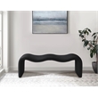 Meridian Furniture Willow Black Vegan Leather Bench