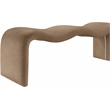 Meridian Furniture Willow Brown Vegan Leather Bench
