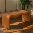 Meridian Furniture Willow Cognac Vegan Leather Bench
