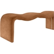 Meridian Furniture Willow Cognac Vegan Leather Bench