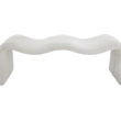 Meridian Furniture Willow Cream Microsuede Corduroy Bench
