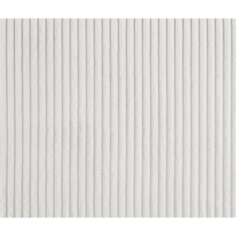 Meridian Furniture Willow Cream Microsuede Corduroy Bench