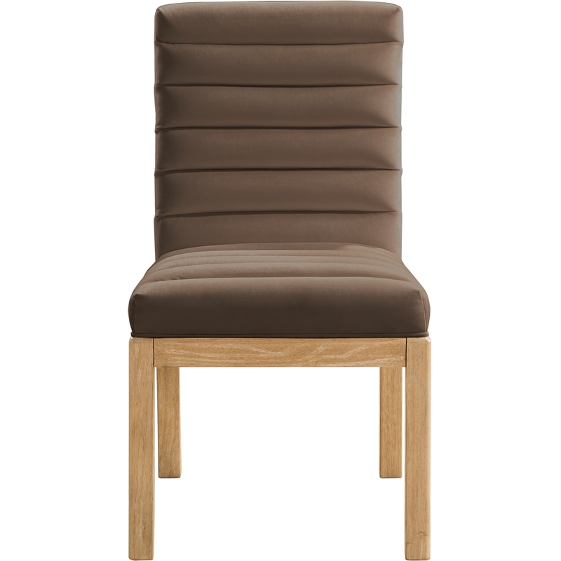 Meridian Furniture Evelyn Brown Velvet Dining Chair