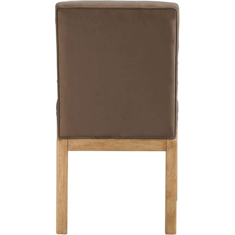 Meridian Furniture Evelyn Brown Velvet Dining Chair