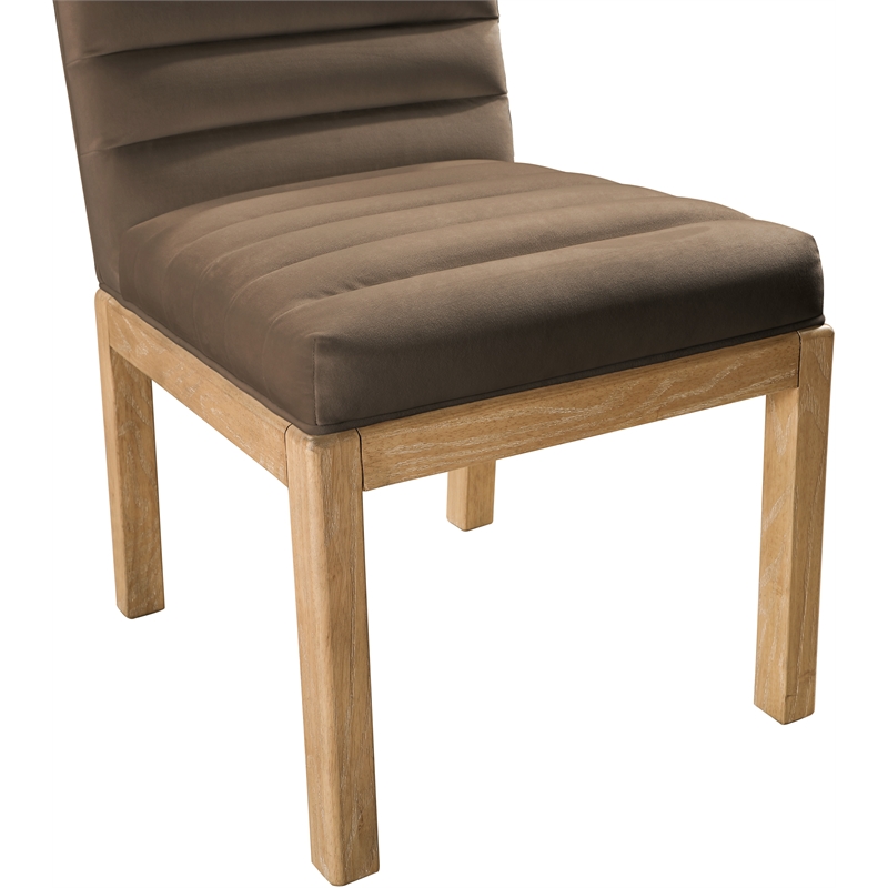Meridian Furniture Evelyn Brown Velvet Dining Chair