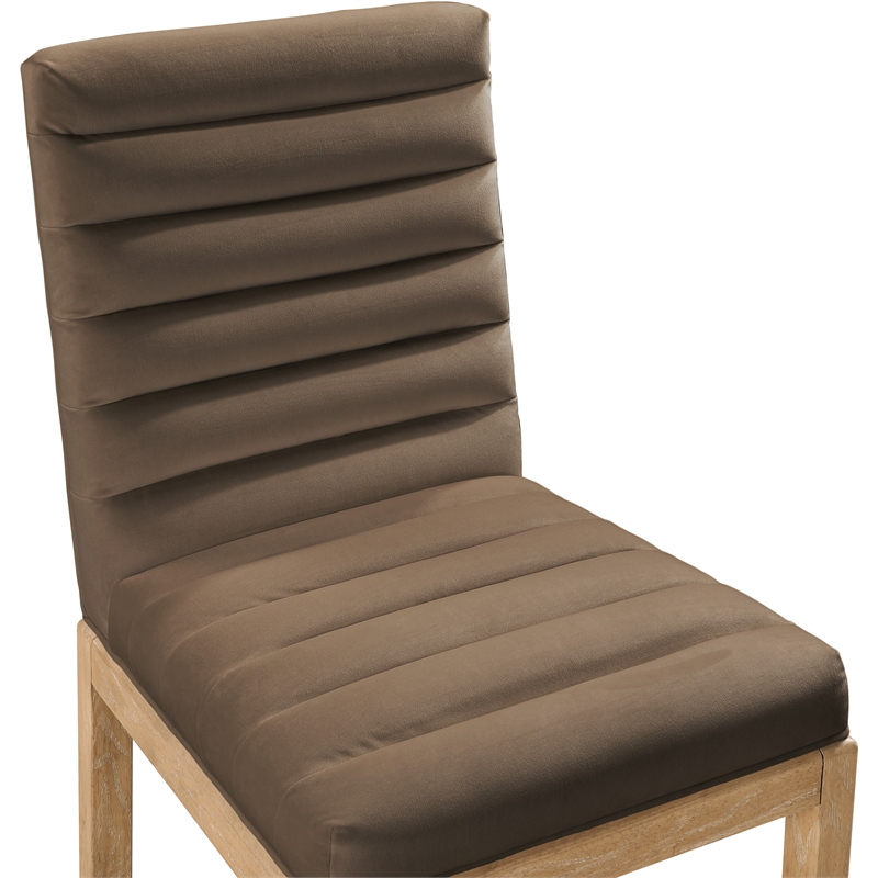 Meridian Furniture Evelyn Brown Velvet Dining Chair