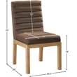 Meridian Furniture Evelyn Brown Velvet Dining Chair