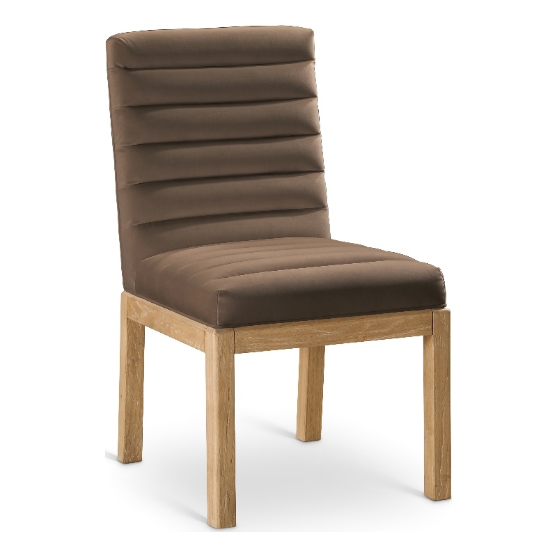 Meridian Furniture Evelyn Brown Velvet Dining Chair