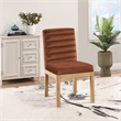 Meridian Furniture Evelyn Cognac Velvet Dining Chair