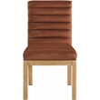 Meridian Furniture Evelyn Cognac Velvet Dining Chair