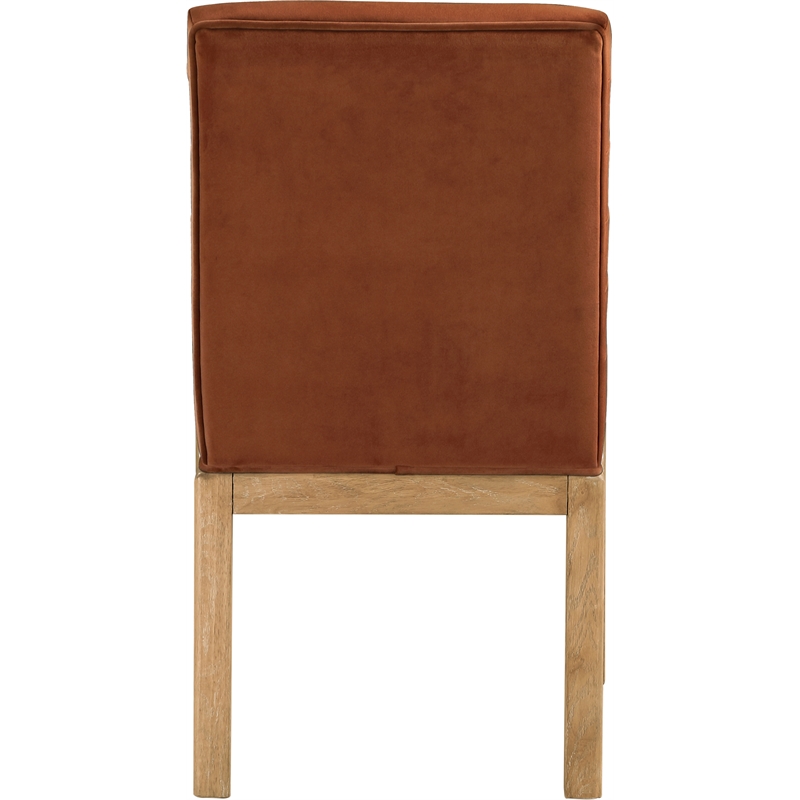 Meridian Furniture Evelyn Cognac Velvet Dining Chair