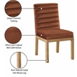 Meridian Furniture Evelyn Cognac Velvet Dining Chair