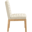 Meridian Furniture Evelyn Cream Velvet Dining Chair