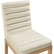 Meridian Furniture Evelyn Cream Velvet Dining Chair
