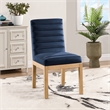 Meridian Furniture Evelyn Navy Velvet Dining Chair