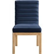 Meridian Furniture Evelyn Navy Velvet Dining Chair