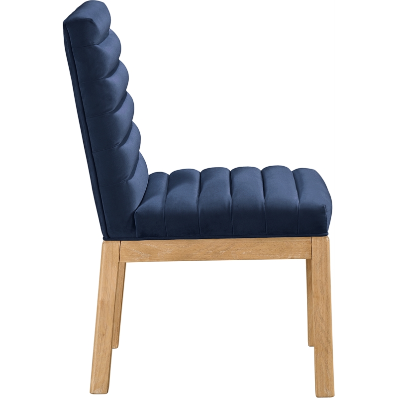 Meridian Furniture Evelyn Navy Velvet Dining Chair