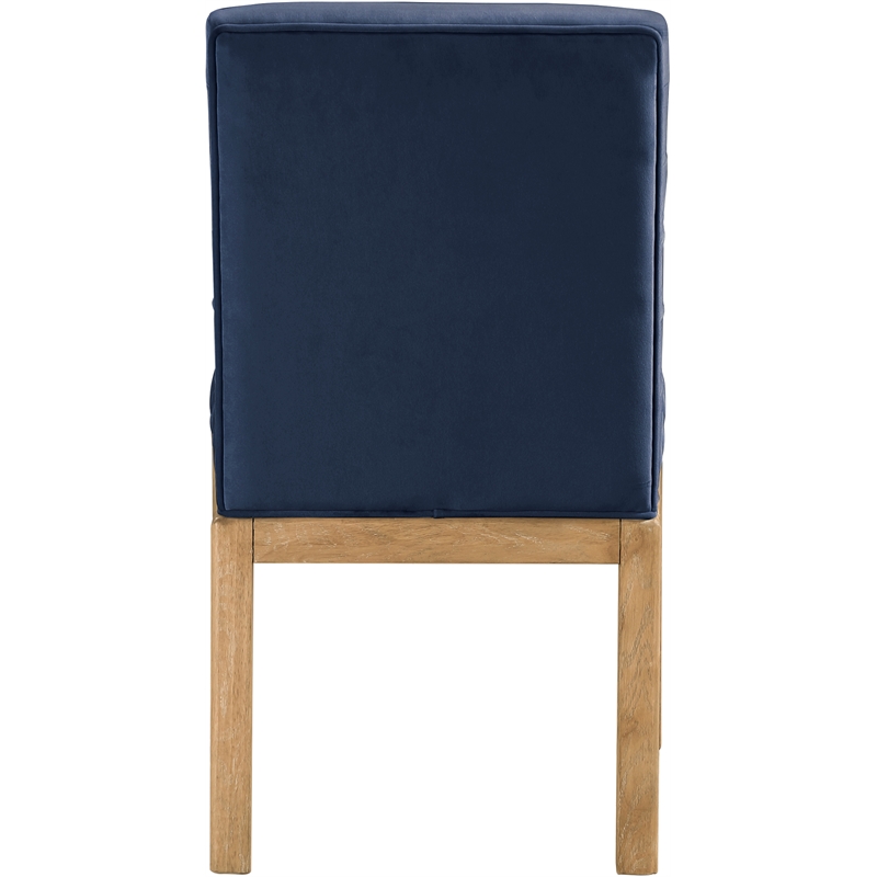 Meridian Furniture Evelyn Navy Velvet Dining Chair