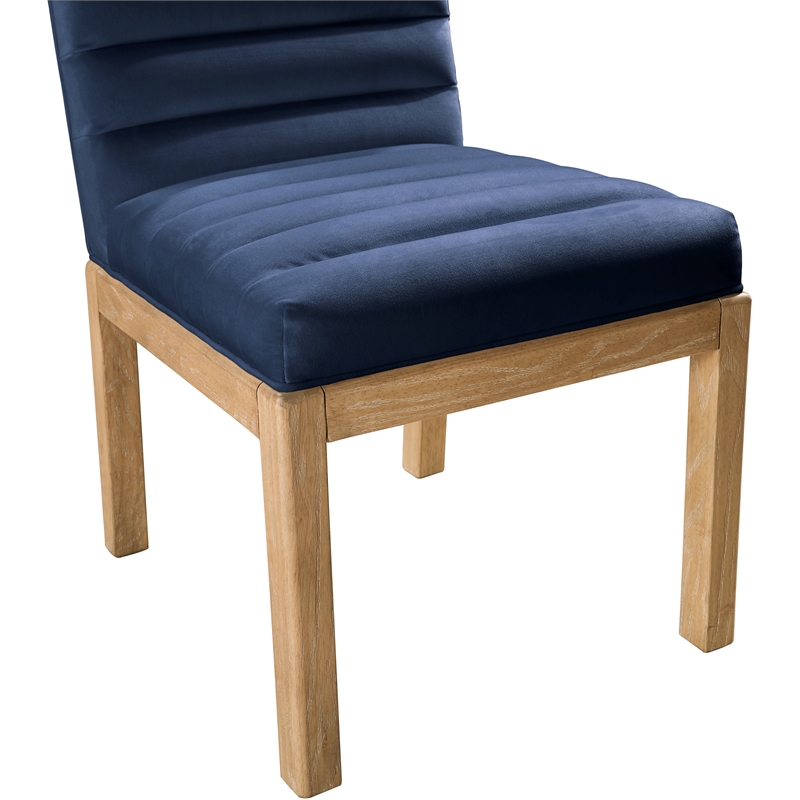 Meridian Furniture Evelyn Navy Velvet Dining Chair