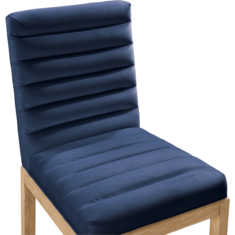 Meridian Furniture Evelyn Navy Velvet Dining Chair