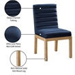 Meridian Furniture Evelyn Navy Velvet Dining Chair