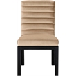 Meridian Furniture Evelyn Beige Velvet Dining Chair