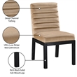 Meridian Furniture Evelyn Beige Velvet Dining Chair