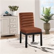 Meridian Furniture Evelyn Cognac Velvet Dining Chair