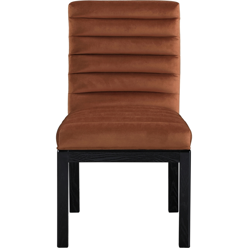 Meridian Furniture Evelyn Cognac Velvet Dining Chair