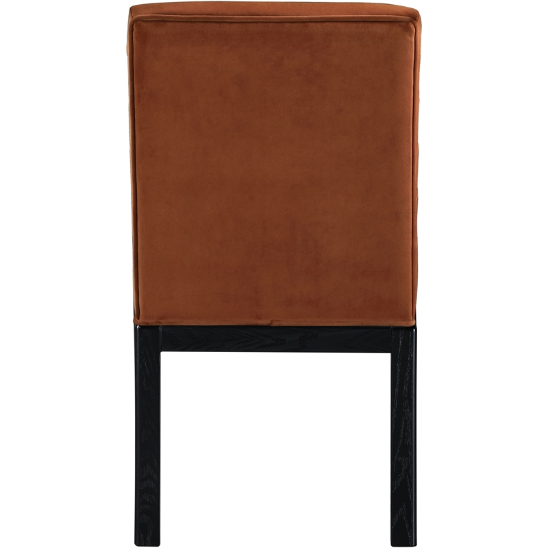 Meridian Furniture Evelyn Cognac Velvet Dining Chair