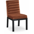 Meridian Furniture Evelyn Cognac Velvet Dining Chair
