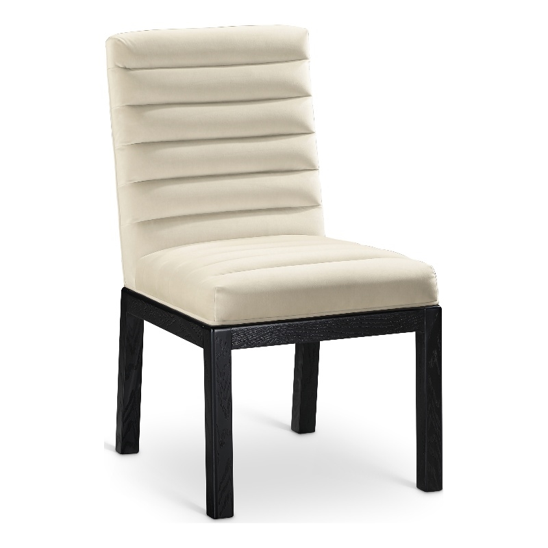 Meridian Furniture Evelyn Cream Velvet Dining Chair