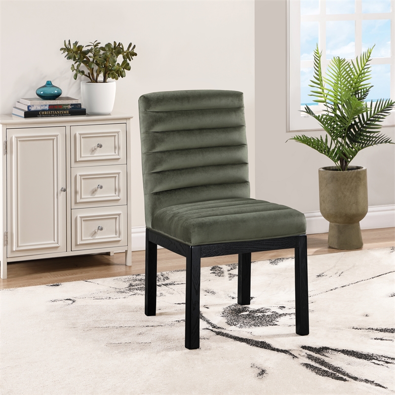 Meridian Furniture Evelyn Green Velvet Dining Chair