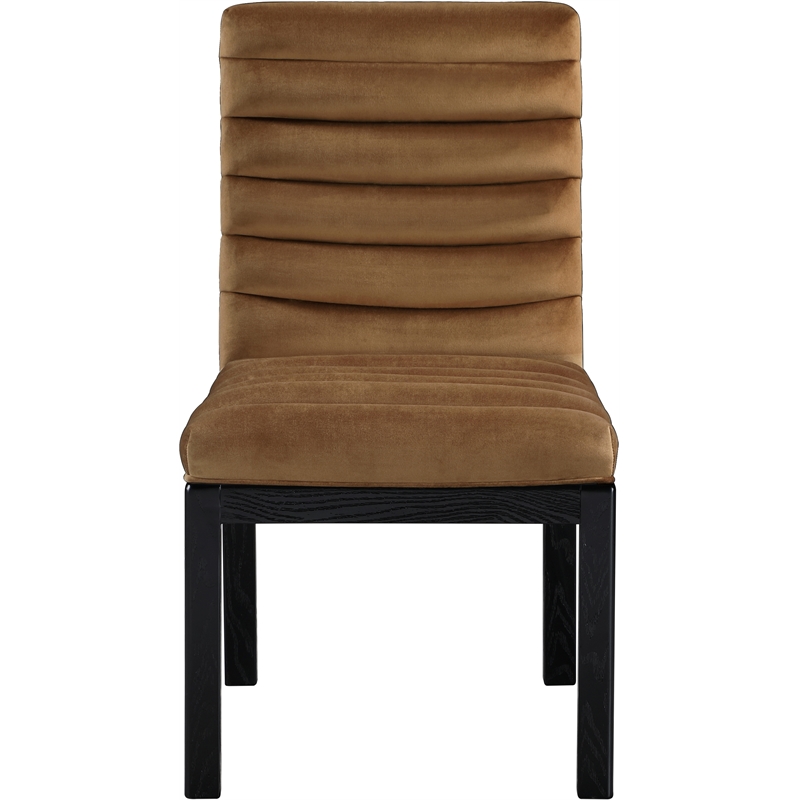 Meridian Furniture Evelyn Saddle Velvet Dining Chair