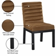 Meridian Furniture Evelyn Saddle Velvet Dining Chair