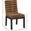 Meridian Furniture Evelyn Saddle Velvet Dining Chair