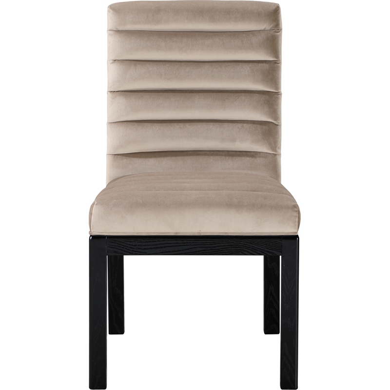 Meridian Furniture Evelyn Taupe Velvet Dining Chair