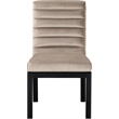 Meridian Furniture Evelyn Taupe Velvet Dining Chair