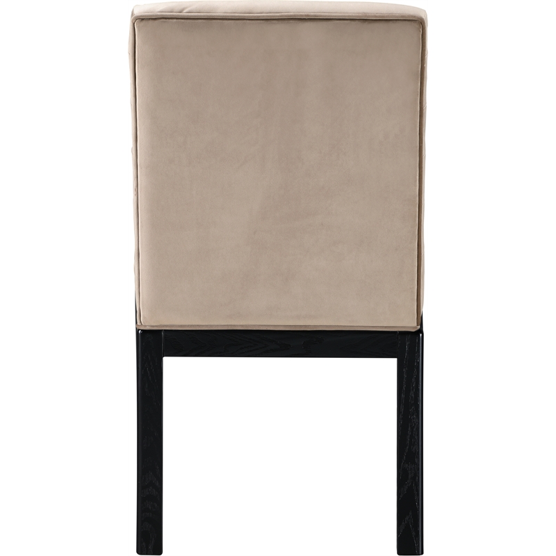 Meridian Furniture Evelyn Taupe Velvet Dining Chair