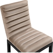 Meridian Furniture Evelyn Taupe Velvet Dining Chair
