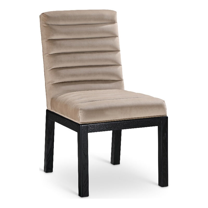 Meridian Furniture Evelyn Taupe Velvet Dining Chair