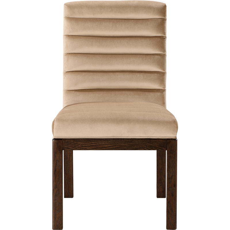 Meridian Furniture Evelyn Beige Velvet Dining Chair