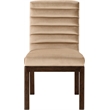 Meridian Furniture Evelyn Beige Velvet Dining Chair