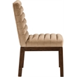 Meridian Furniture Evelyn Beige Velvet Dining Chair