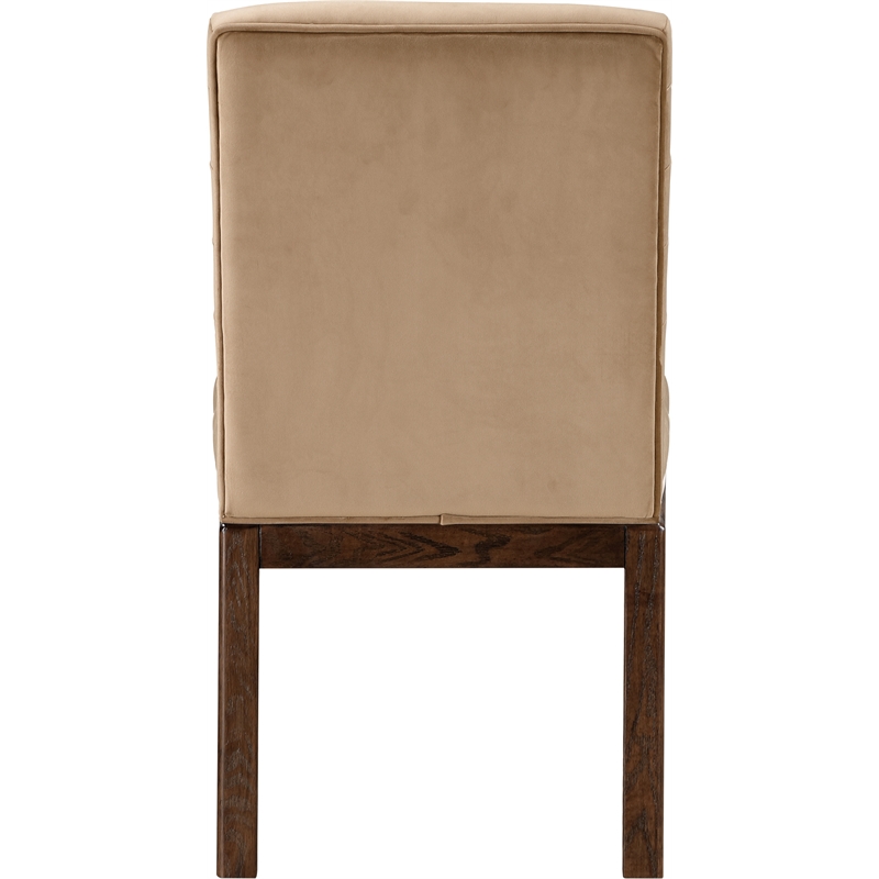 Meridian Furniture Evelyn Beige Velvet Dining Chair