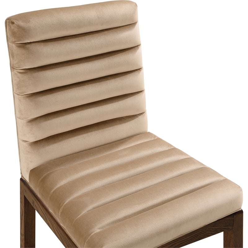 Meridian Furniture Evelyn Beige Velvet Dining Chair