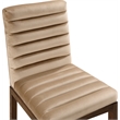 Meridian Furniture Evelyn Beige Velvet Dining Chair